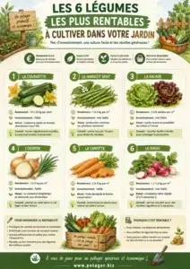 Les 6 légumes les plus rentables à cultiver dans votre jardin
