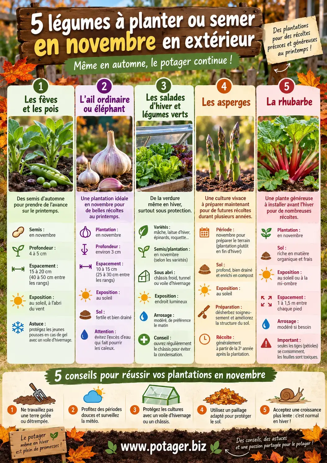 Que planter en novembre au potager