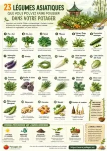 23 légumes asiatiques pour le potager