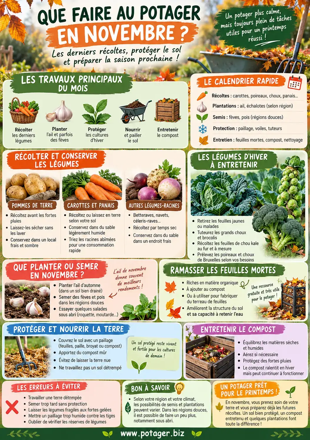 Que faire au potager en novembre