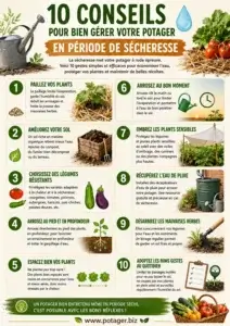 10 conseils pour bien gérer votre potager en période de sécheresse