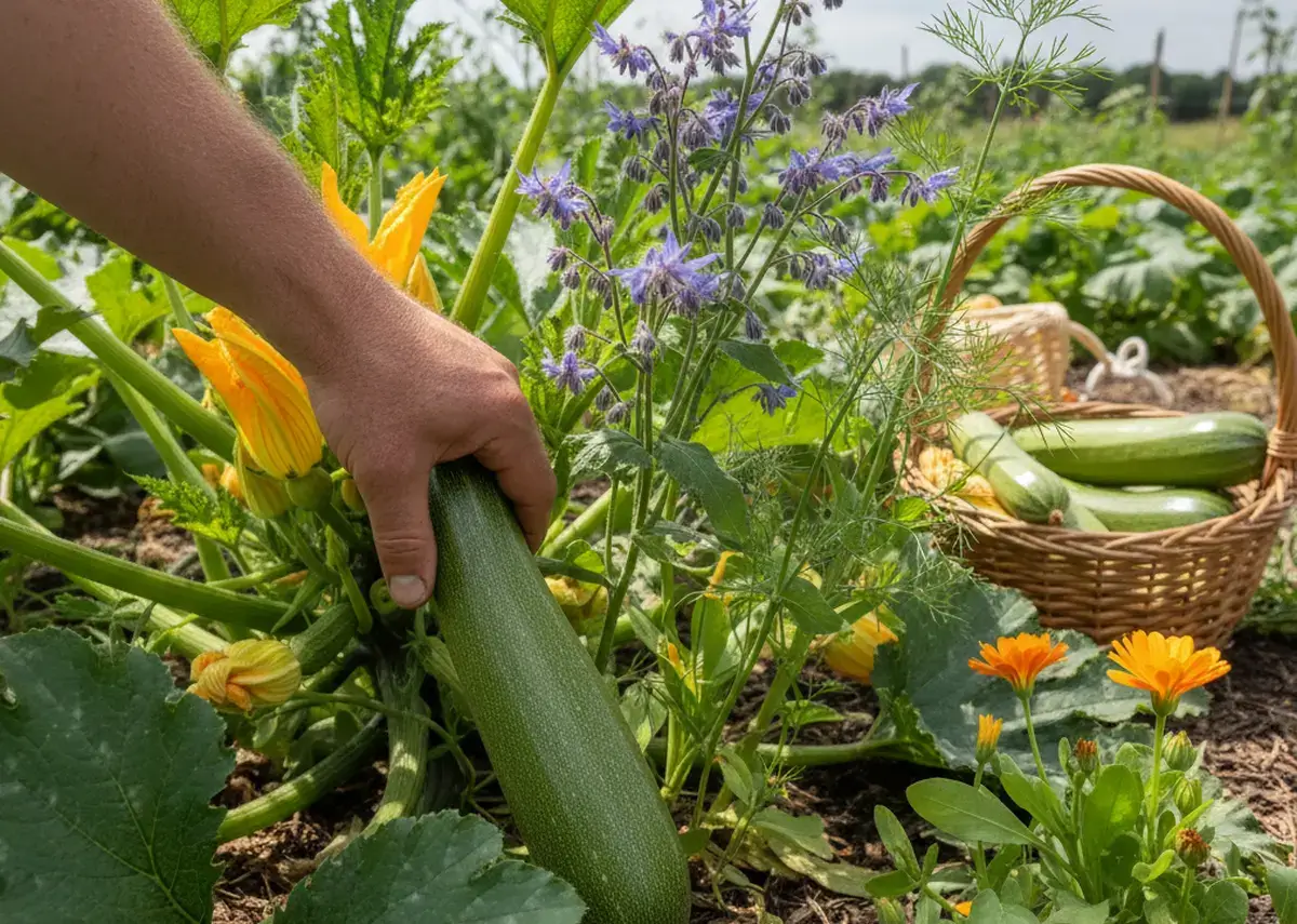 Les meilleures plantes compagnes pour les courgettes